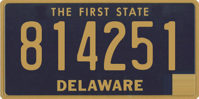 DE license plate 814251