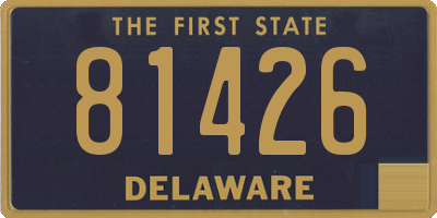 DE license plate 81426