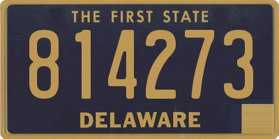 DE license plate 814273