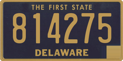 DE license plate 814275