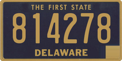 DE license plate 814278