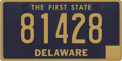 DE license plate 81428