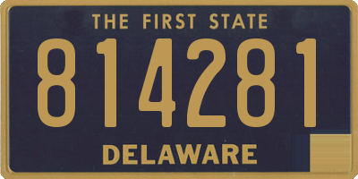 DE license plate 814281