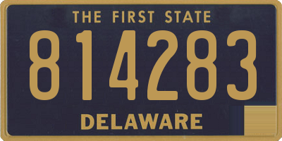 DE license plate 814283