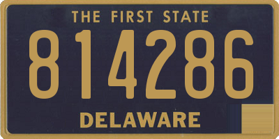 DE license plate 814286