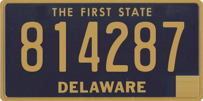 DE license plate 814287