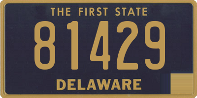 DE license plate 81429