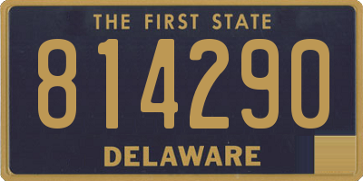 DE license plate 814290