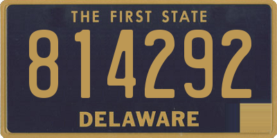 DE license plate 814292