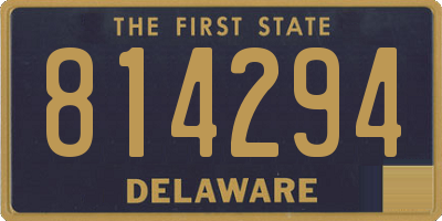 DE license plate 814294
