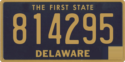 DE license plate 814295