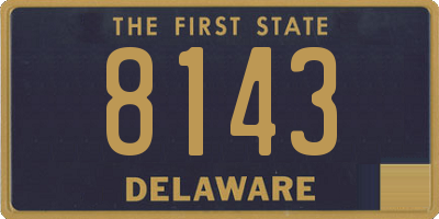 DE license plate 8143