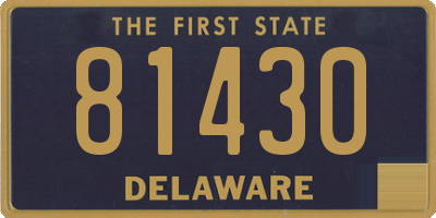 DE license plate 81430