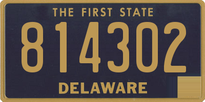 DE license plate 814302