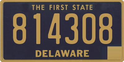 DE license plate 814308
