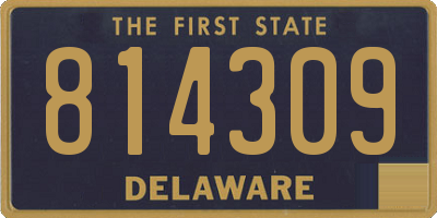DE license plate 814309