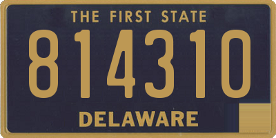DE license plate 814310