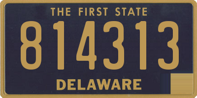 DE license plate 814313