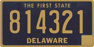 DE license plate 814321