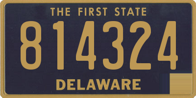 DE license plate 814324