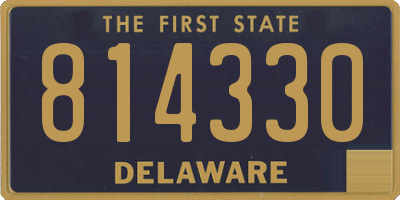 DE license plate 814330