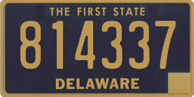 DE license plate 814337