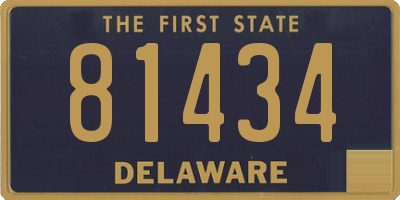DE license plate 81434