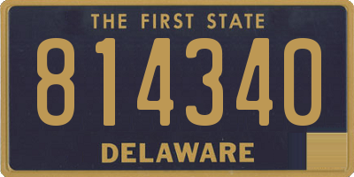 DE license plate 814340