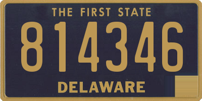 DE license plate 814346