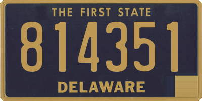 DE license plate 814351