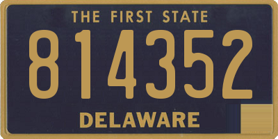 DE license plate 814352