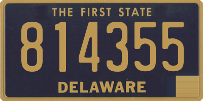 DE license plate 814355
