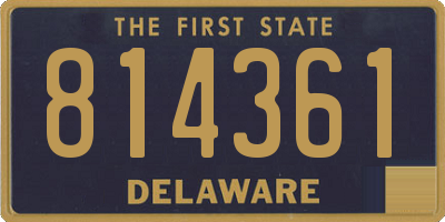 DE license plate 814361