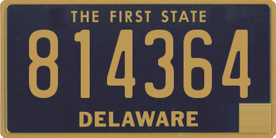 DE license plate 814364