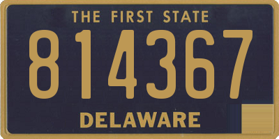 DE license plate 814367