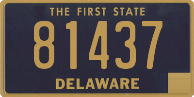 DE license plate 81437