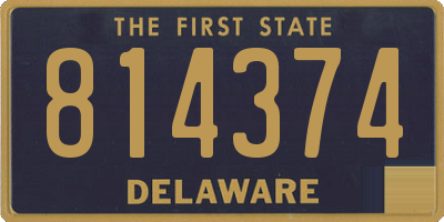 DE license plate 814374