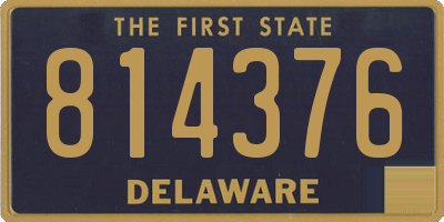 DE license plate 814376
