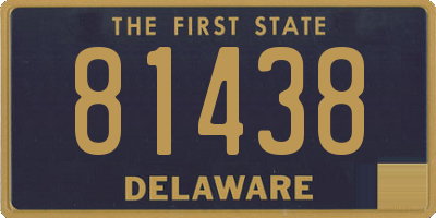 DE license plate 81438