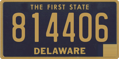 DE license plate 814406