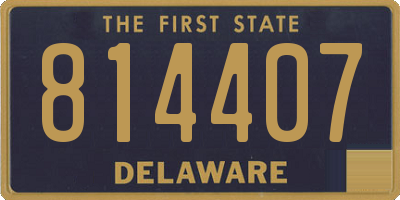 DE license plate 814407