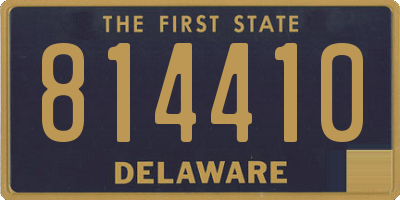 DE license plate 814410