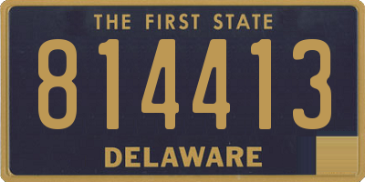 DE license plate 814413