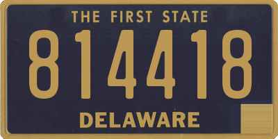 DE license plate 814418