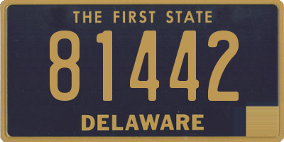 DE license plate 81442