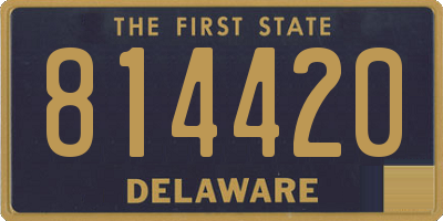 DE license plate 814420