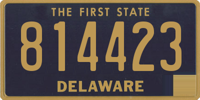 DE license plate 814423