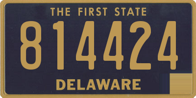 DE license plate 814424