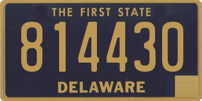 DE license plate 814430