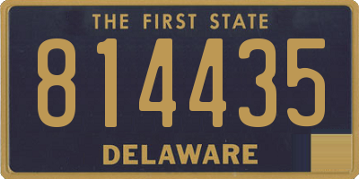 DE license plate 814435